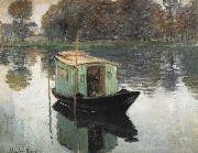 Claude Monet The Studio Boat France oil painting artist
